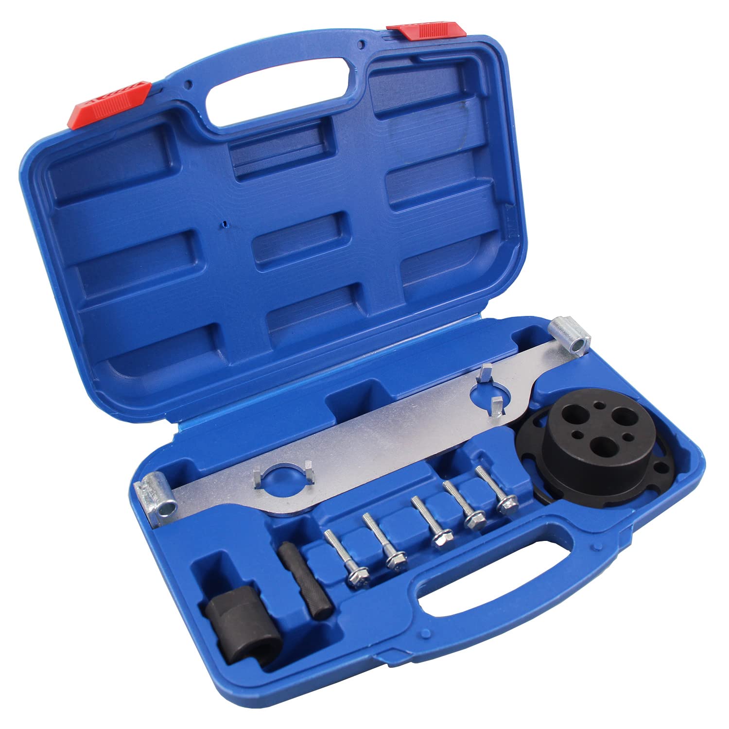 Camshaft Actuator Locking Timing Tool Cam Phaser Retainer Water Pump Sprocket Holding Tool Kit Compatible with GM Ecotec 2.0 2.4 Engine Replace EN48953 (Cam Locking and Water Pump Sprocket Tool Kit)