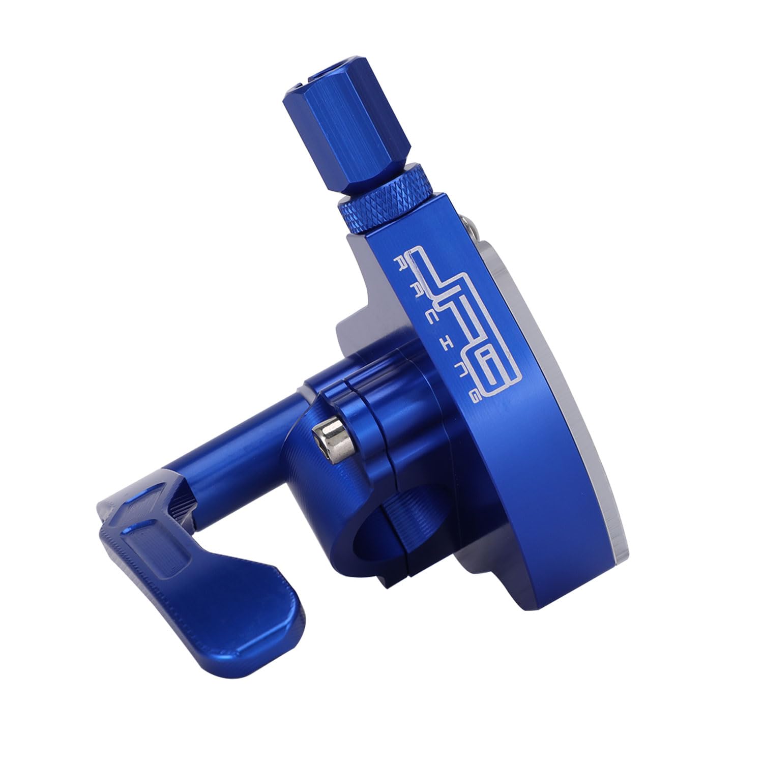 Poignée d'accélérateur 7/8'' 22mm CNC pour 50cc 70cc 90cc 110cc 125cc 250cc ATV Mini Bike Quad Go Kart 4 Wheeler Pit Bike Bleu