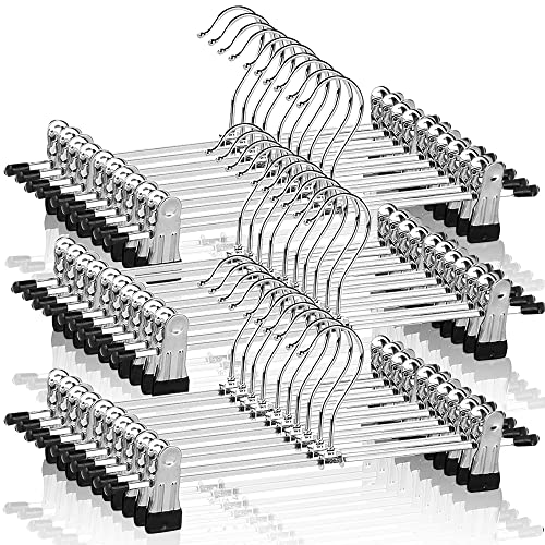 La mejor selección de Perchas para pantalones los mejores 10. 43 Generic - 30 Perchas para Pantalones con Clip - Antideslizantes con Clips Ajustables Que no Deja Marcas Perchas de Metal Resistente Pantalones con Gancho Giratorio Perchas para...