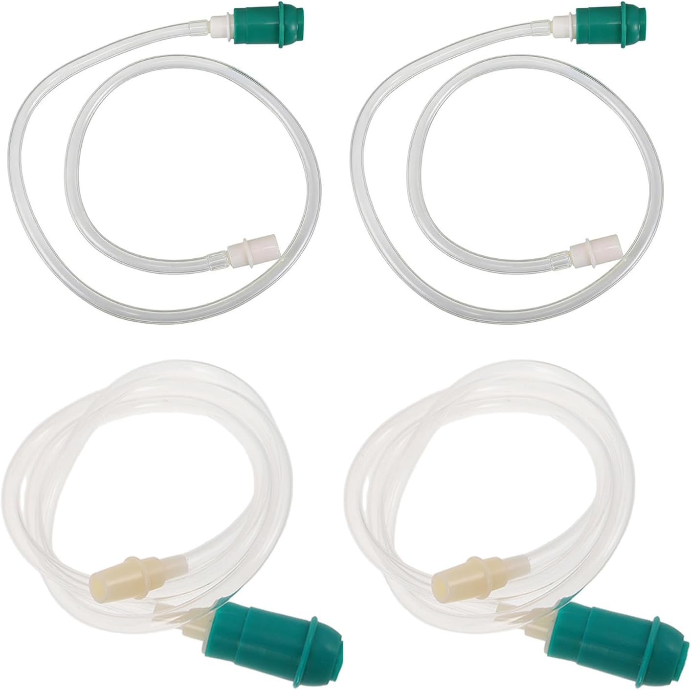 2pcs Cupping Extension Tube - Thickened Suction Tubing for Hand Vacuum Pump - White Replacement Tube for Cupping Therapy 25&33 Inch