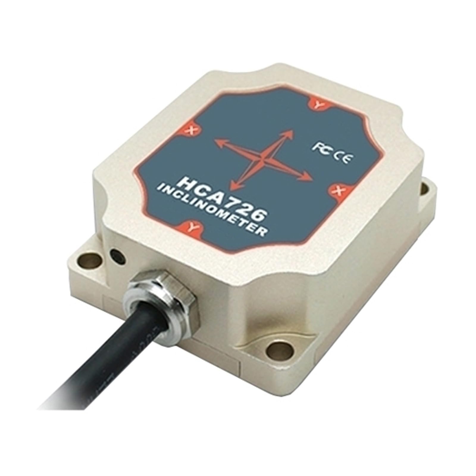Tilt Detection Sensor, ±45° Output Canopen Digital Signal-Axis Inclinometer Railway Locomotive Monitoring Tipping Sensor