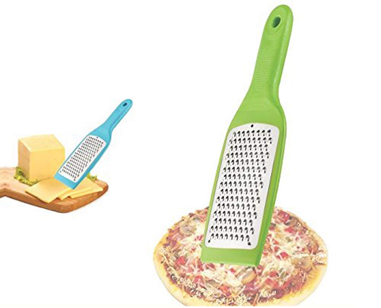 Zabolo Stainless Steel Shredder Cheese, Vegetable and Fruits Kitchen Tools Grater, Fine Edge (Multicolor)