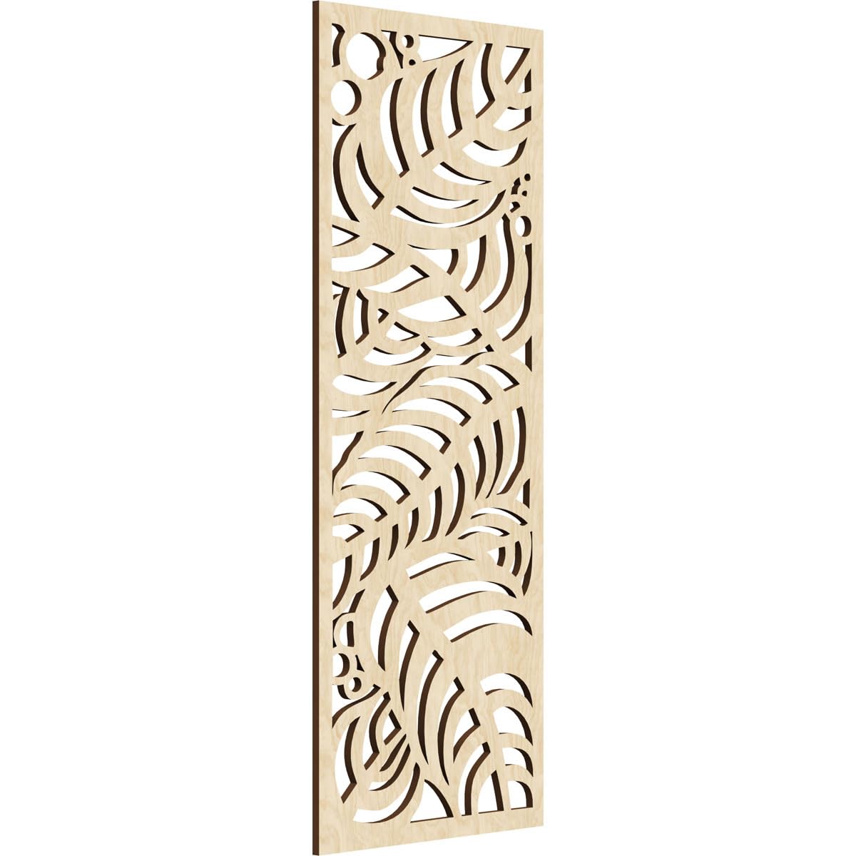 17 3/8"W x 44 3/8"H x 3/8"T Mills Decorative Fretwork Wood Wall Panels, Birch