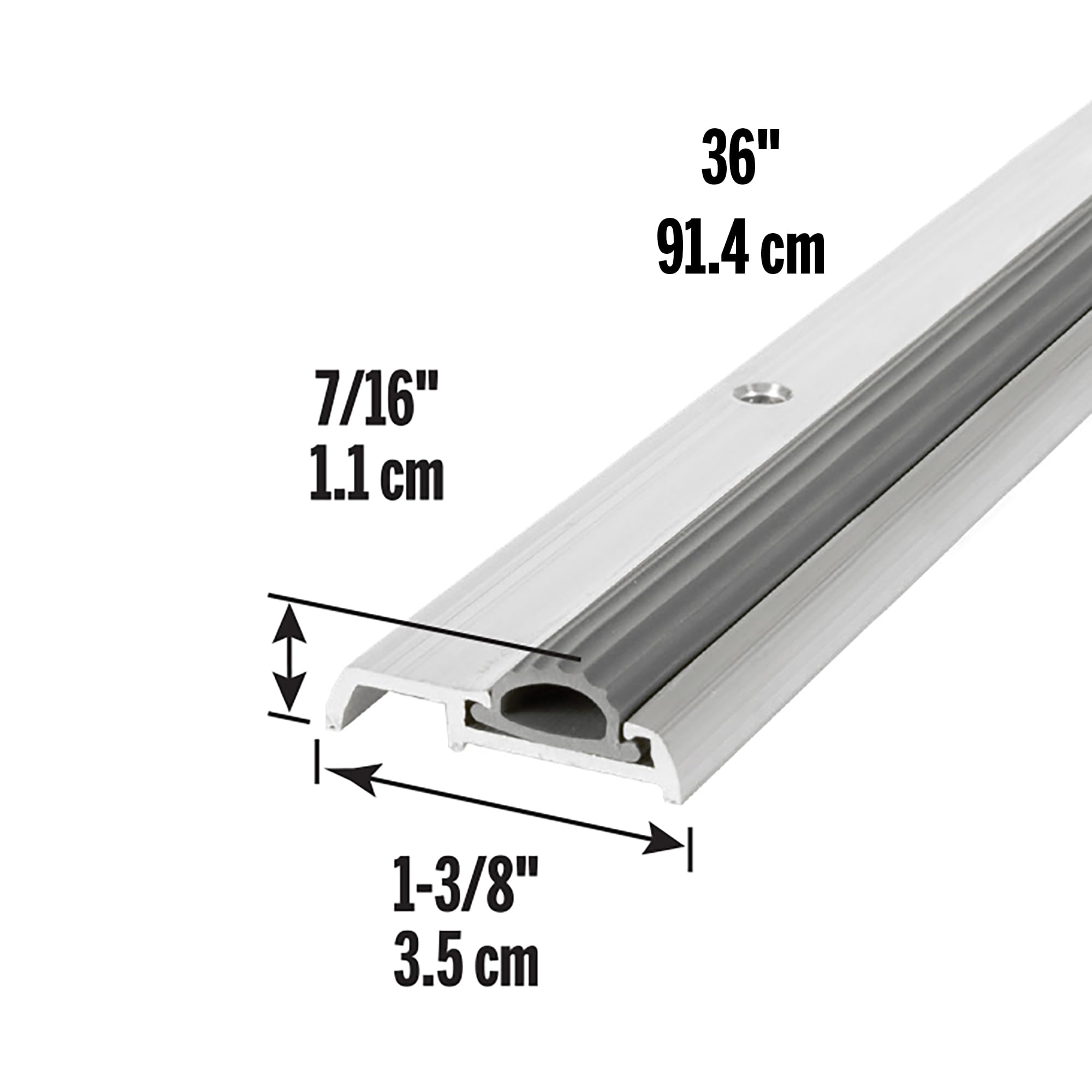 M-D Building Products 08243 1-3/8 in. x 7/16 in. x 36 in. Silver
