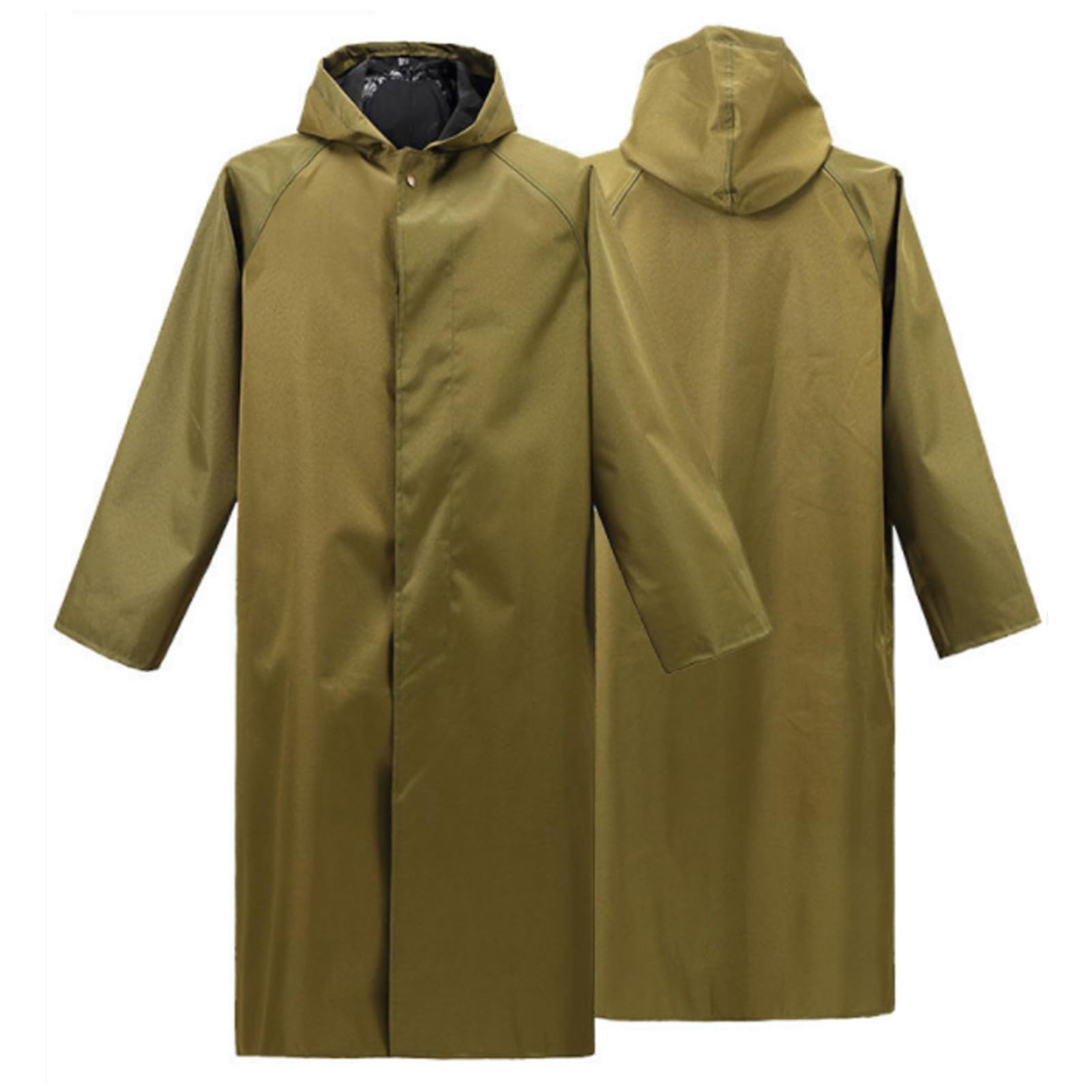 Regenanzüge Für Erwachsene Outdoor Langer Regenmantel Mit Großer Krempe Wasserdichter Ganzkörperponcho Unisex Für Radfahren, Angeln, Wandern