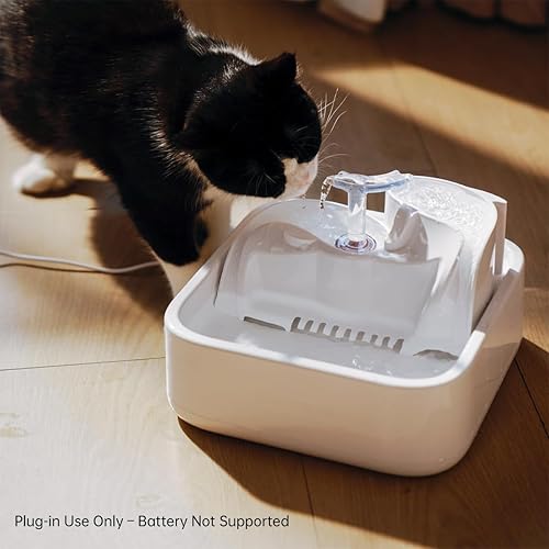 Miniatura 6 de Fuente de agua rica en oxígeno para gatos que beben saludablemente, dispensador de agua para mascotas, cuenco RealFountain Pro de 3 cansados para