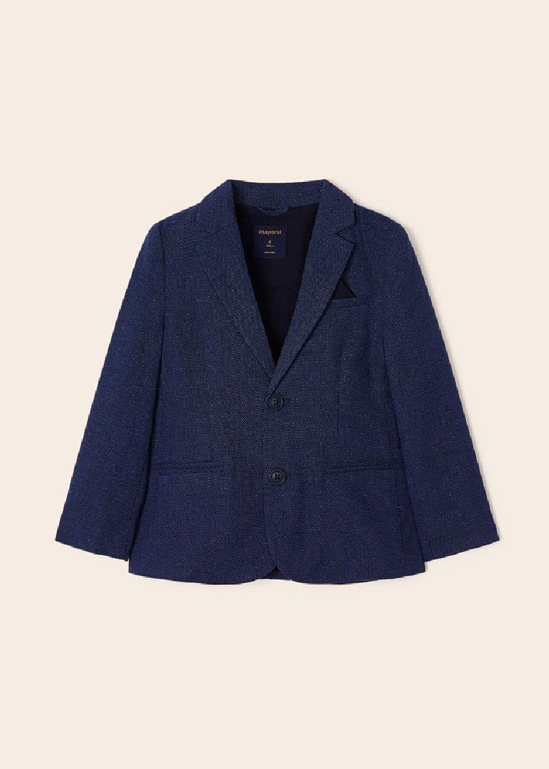 Mayoral Leinen Jacke für Jungen Marinblau