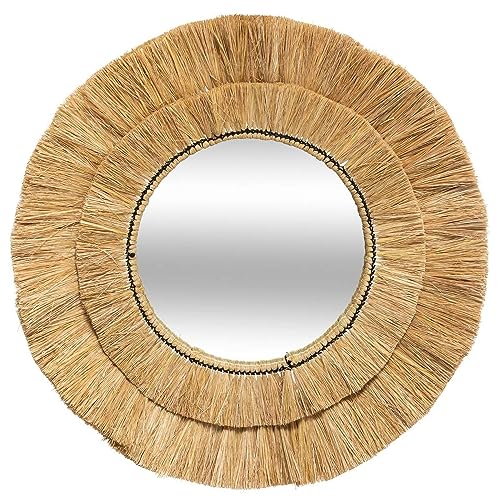 Espejos Decorativos de Pared Redondos Ratan Marca ATMOSPHERA CREATEUR D'INTERIEUR