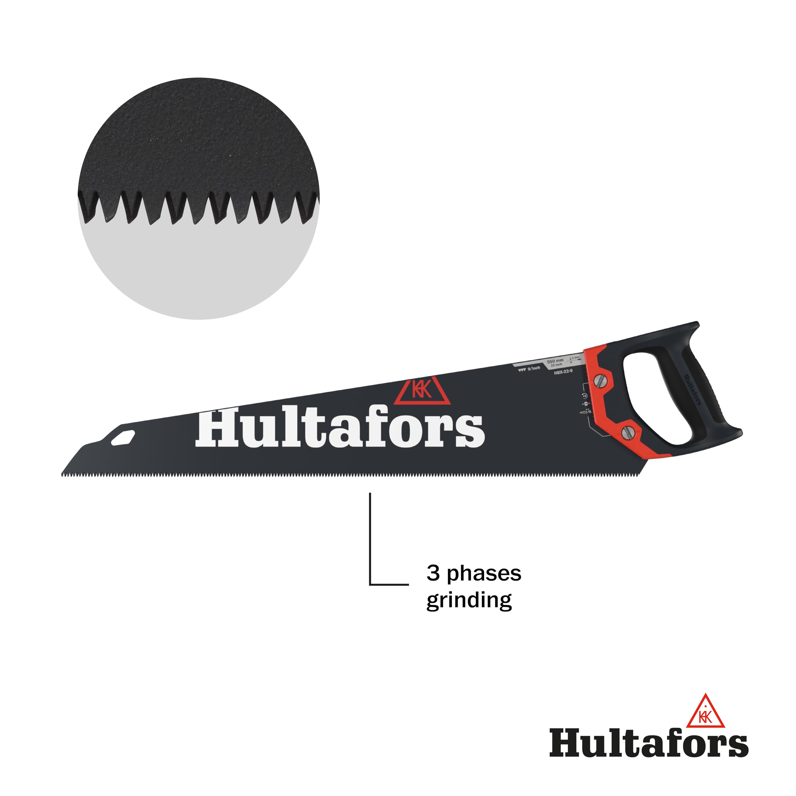 HULTAFORS-590904-Serrucho hbx-22-9-550mm-9TPI