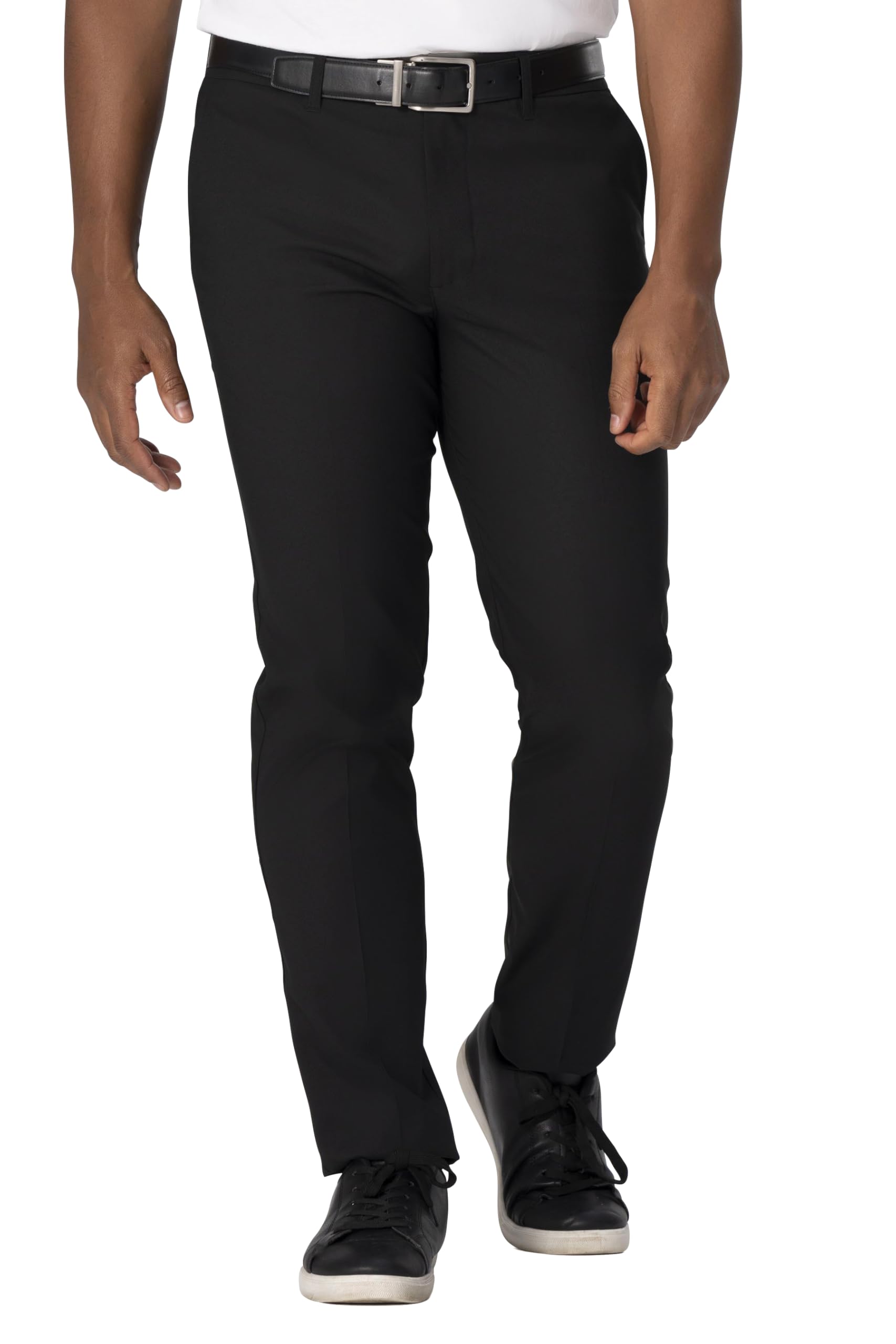 Chef Works Men's Chino Poly Stretch Pant, Black, 34