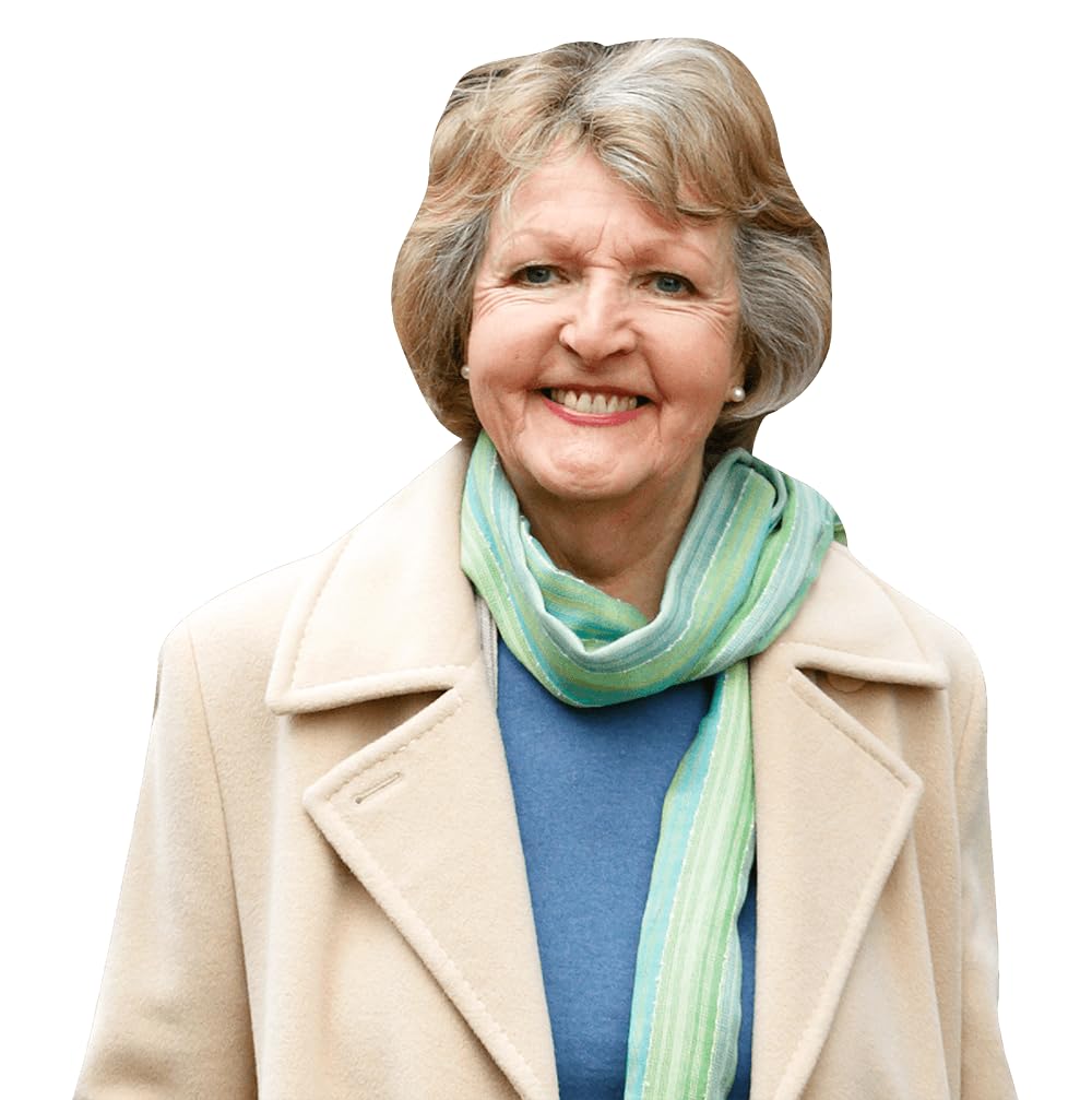 Penelope Keith (Coat) Half Body Buddy Cutout