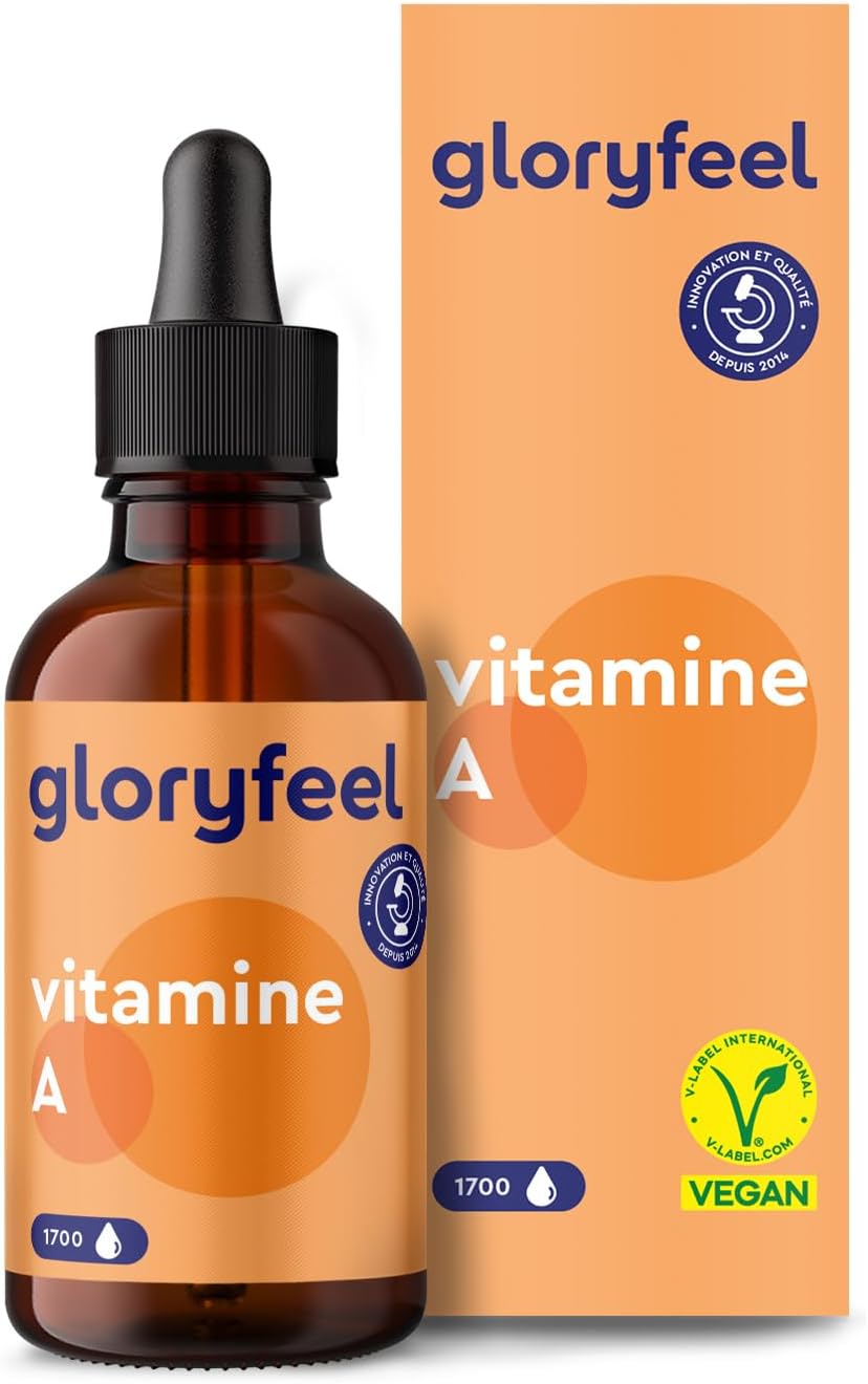 Vitamin A Drops, 5000 IU, 1500µg High Daily Dose, 100% Vegan, No Additives, 1700 Drops of Real Retinyl Palmitate, In Alcohol-Free MCT Oil, Lab Tested