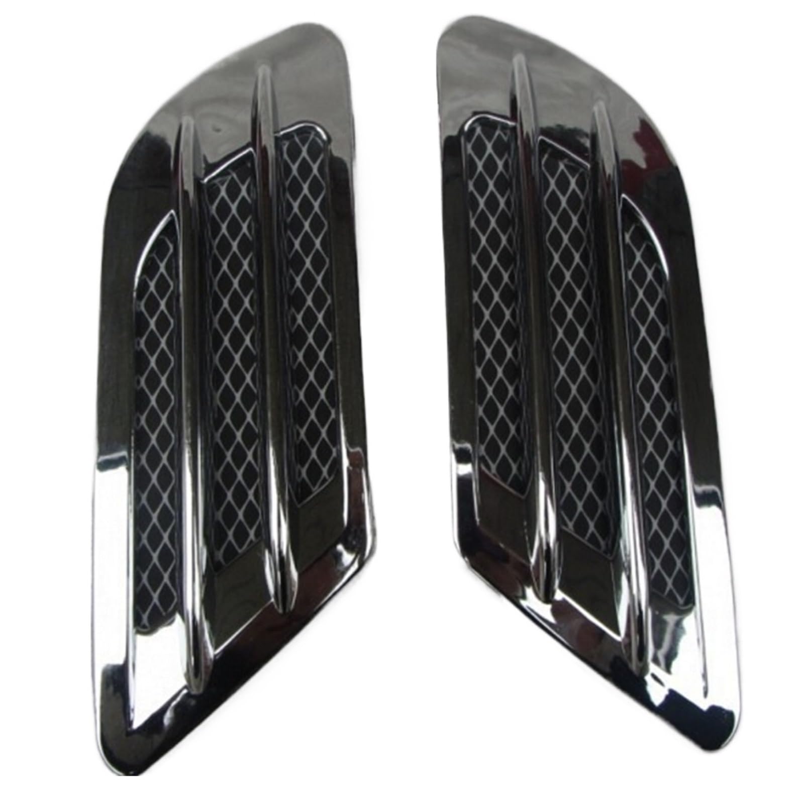 Side Vent Decor Sticker Car Side Air Flow Vent Fender Hole Cover Intake Grille Duct Decoration ABS Plastic Sticker Car Fender Side Vents(DDS)