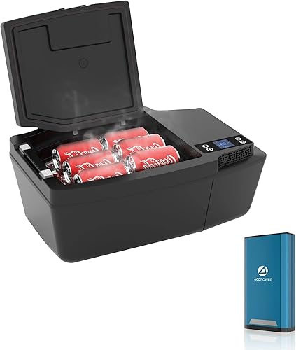 Refrigerador de coche de 12 voltios para Tesla Model 3, Tesfridge enfriador eléctrico de 21QT, control por APP de refrigerador de 12V, enfriador de
