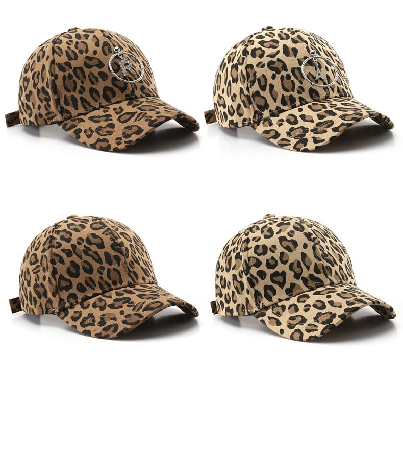 Gorra básica con estampado de leopardo para mujer miniatura 2