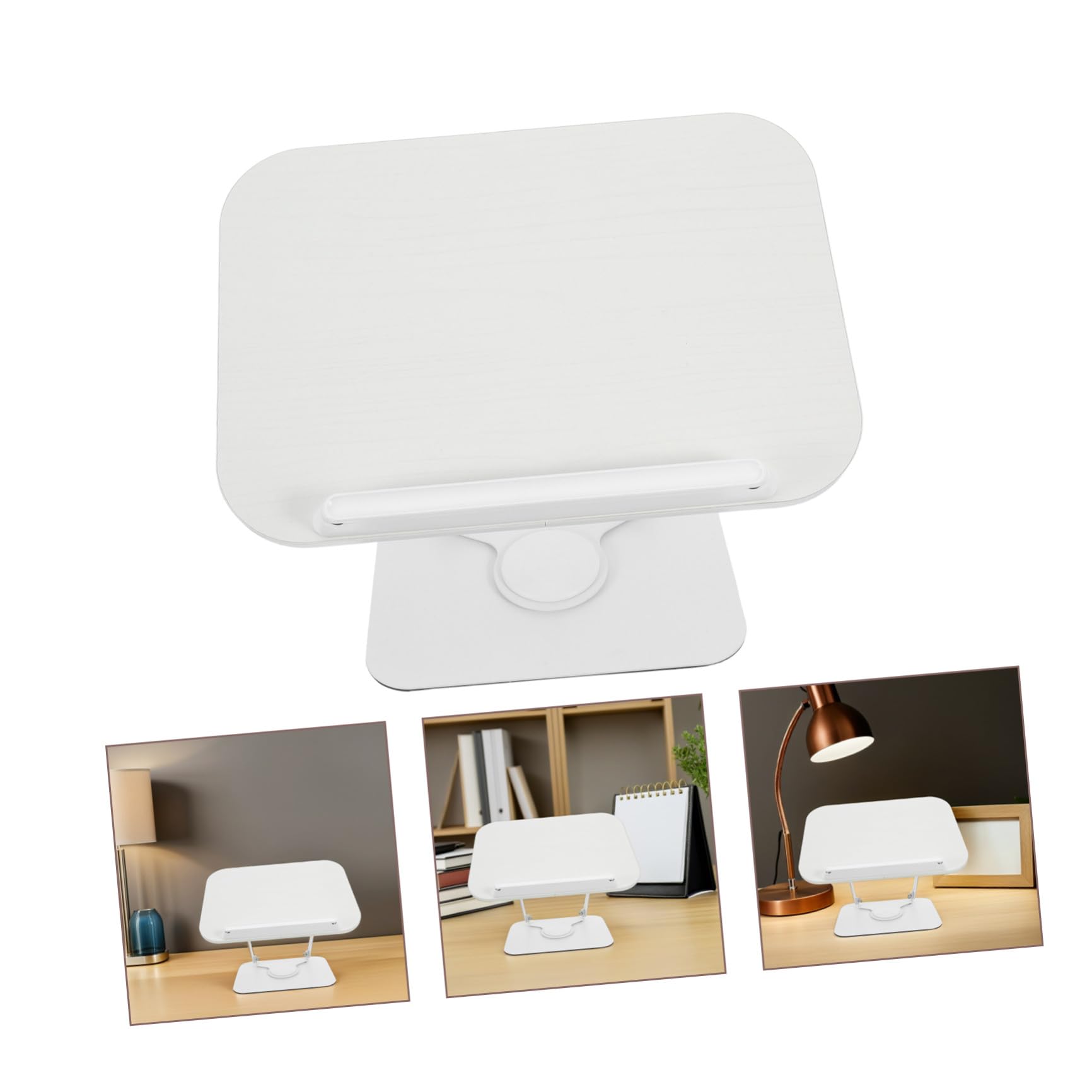 Soporte Ajustable para Libros de Mesa con Base Giratoria 360°