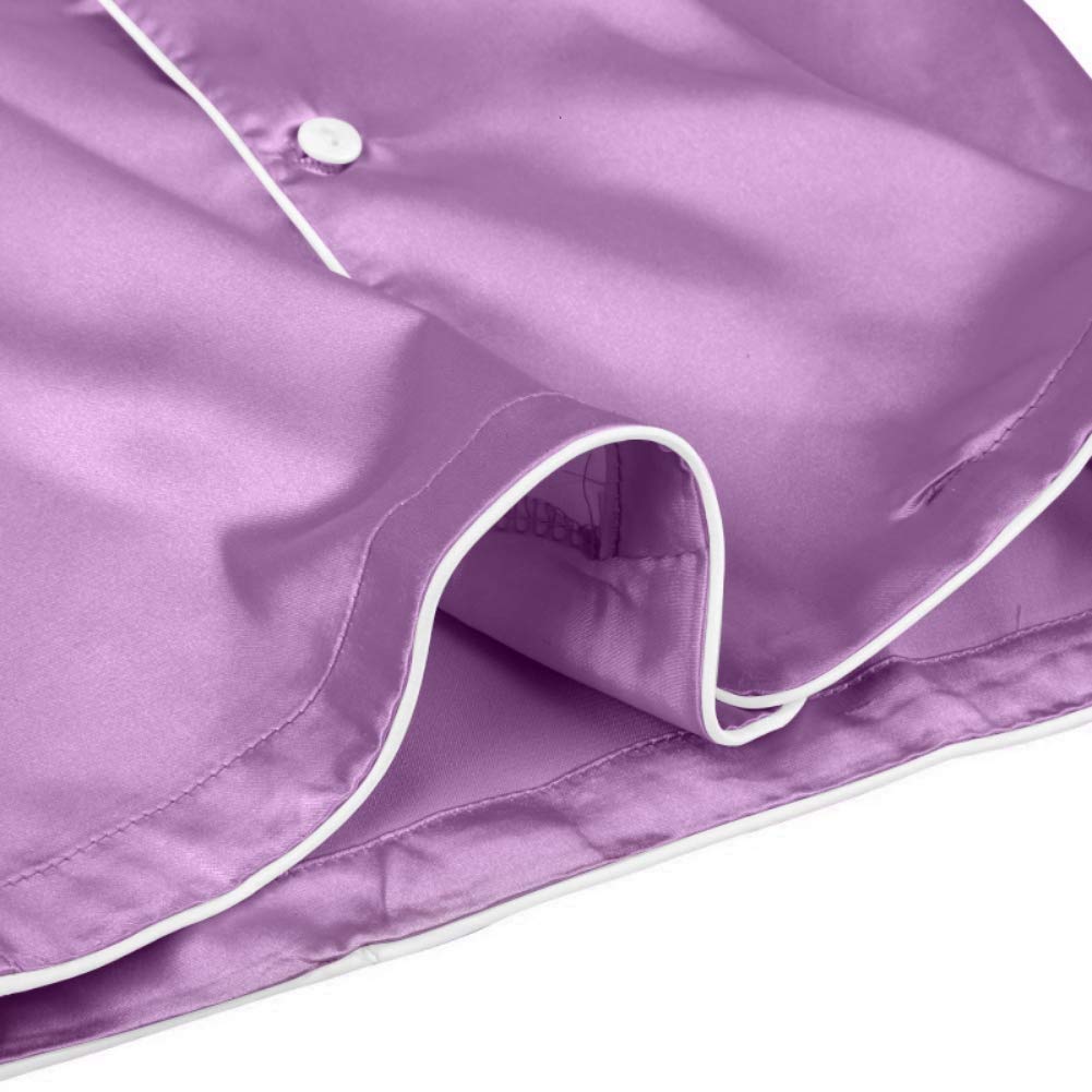 Conjunto de pijama de satén de seda con botones para niñas y niños, ropa de dormir de 2 piezas, regalo para bebés y niñas