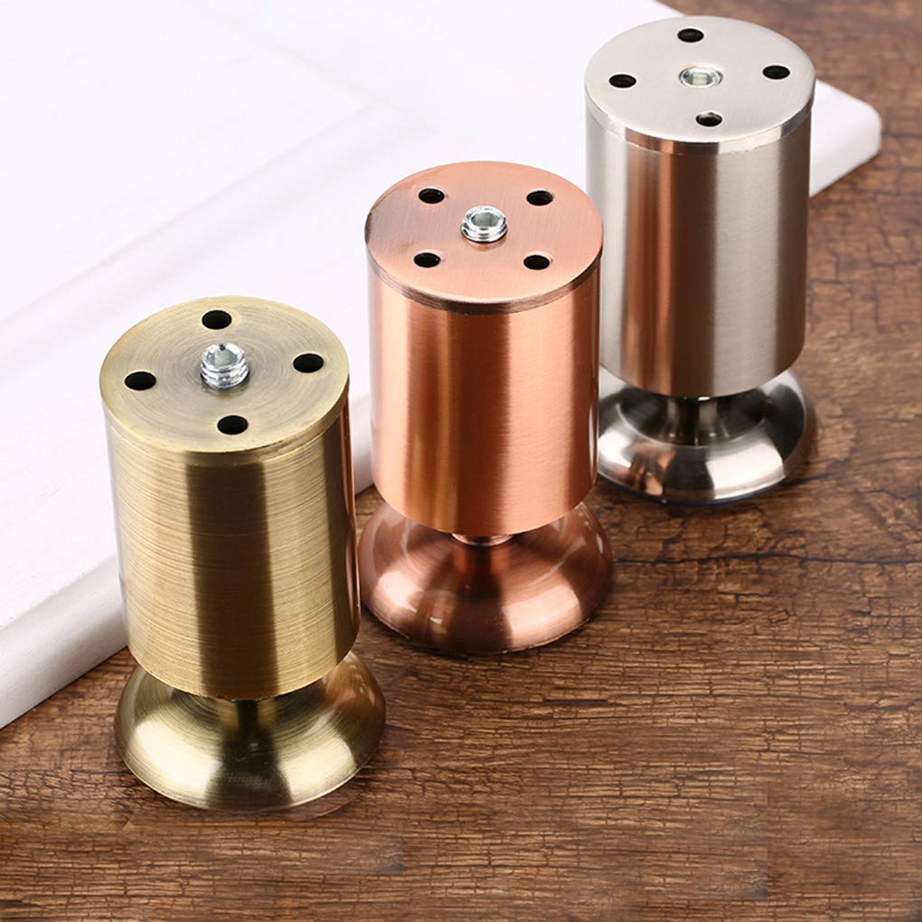 Lot De 4 Pieds De Meubles Réglables En Alliage D'aluminium, Pour Table Basse, TV, Canapé, Salle De Bain, Cuisine, Plan De Travail, Bar, Bureau TV, 15 Cm