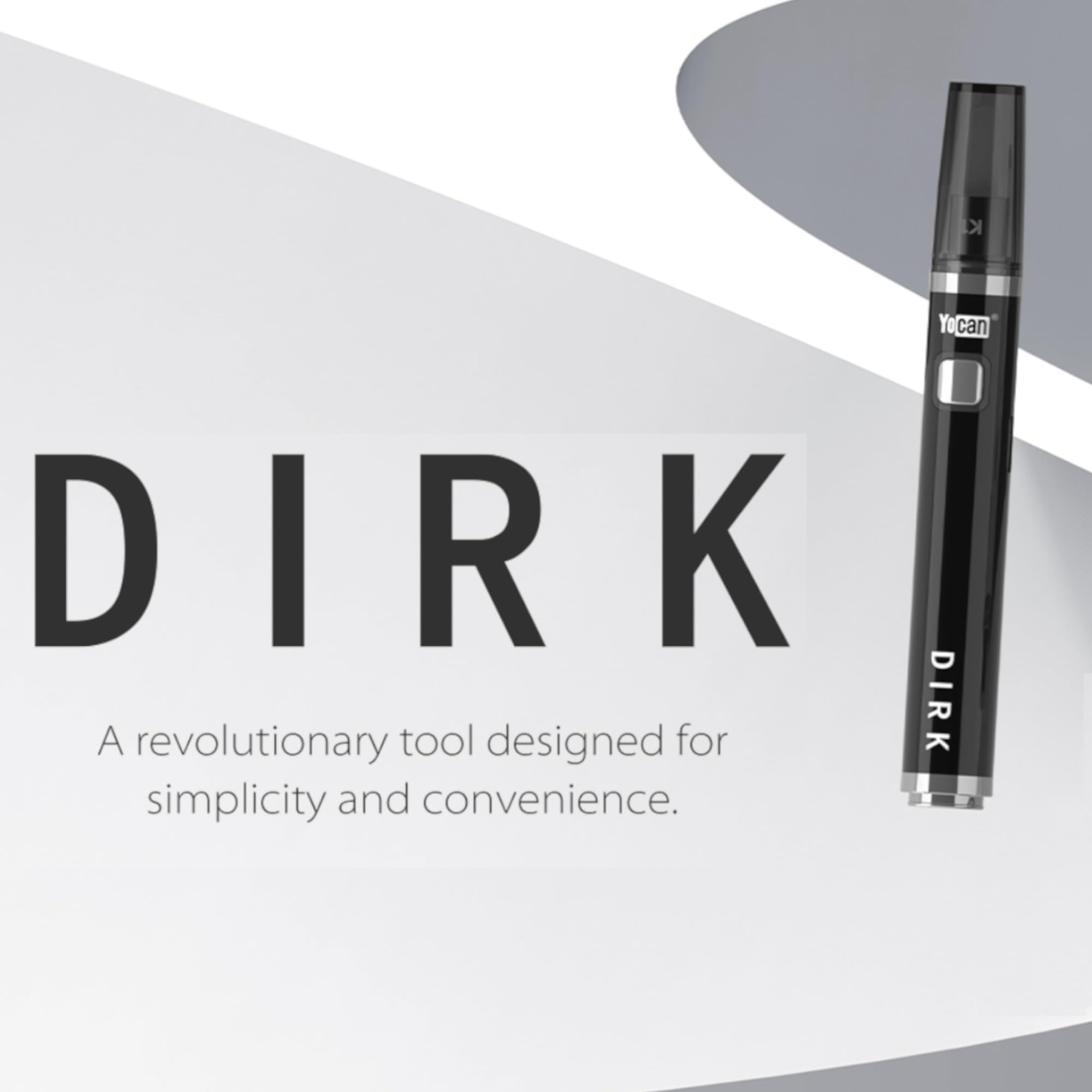 Yocan Couteau Dirk Dab Tool – Paramètres de tension prédéfinis, capacité de la batterie 400 mAh, USB Type-C, connexion magnétique, embouts de couteaux en céramique, housse de protection