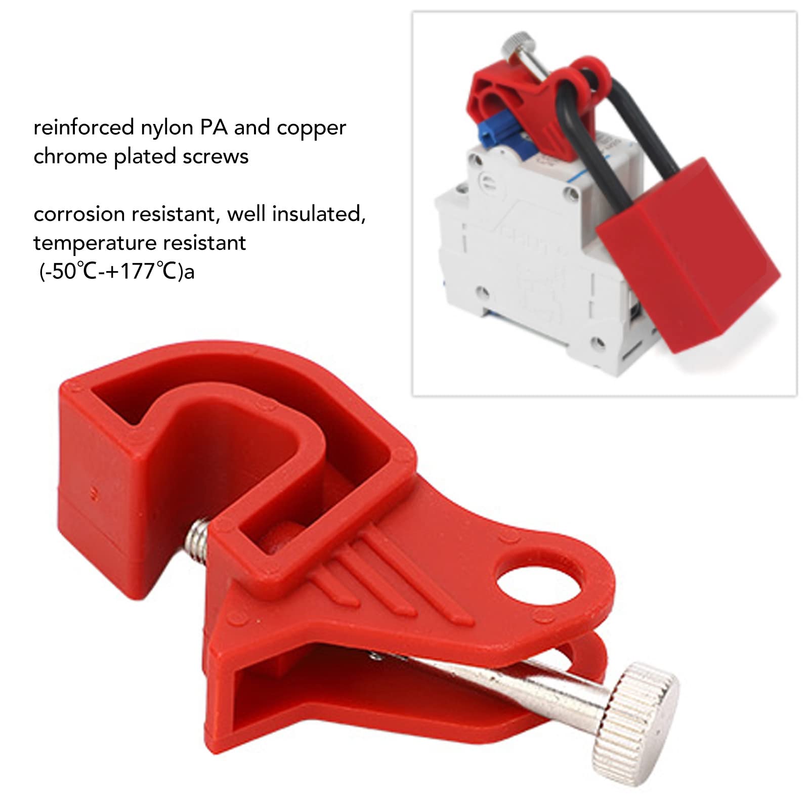 Urządzenie do blokady wyłącznika Circuit Universal wielofunkcyjna blokada bezpieczeństwa do użytku przemysłowego nylonowego mosiądzu 10pcs