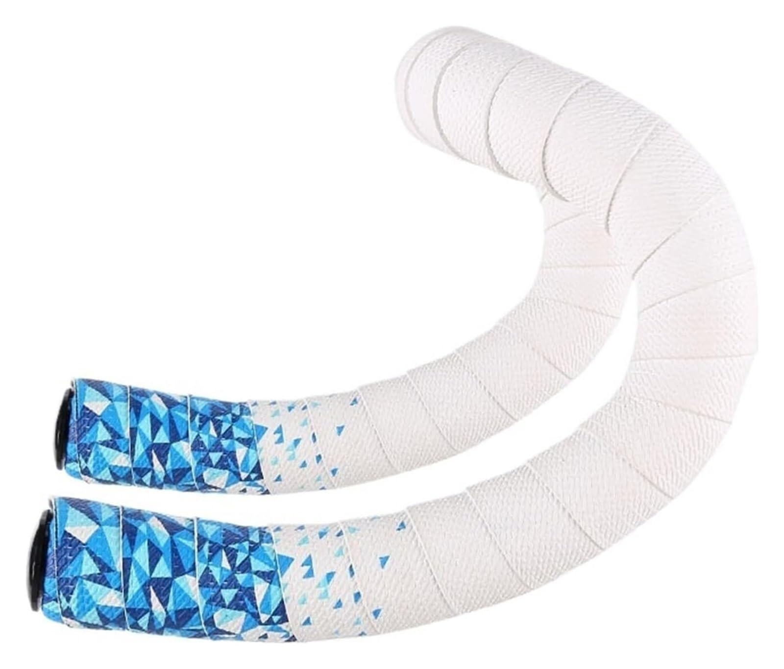 Lenkerband, Fahrrad-Lenkerband, 2,2 m, Rennrad-Lenkerband, ultraleichte Lenkerbänder, Eva + PU, weiches Anti-Vibrations-Wickelband, Lenkerband, Fahrradzubehör(White Blue)