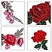 BronaGrand 10 Pieces 5 Pairs Embroidered Patches Rose Flower Sew on Patch Applique for DIY Clothing, Jeans,Sewing