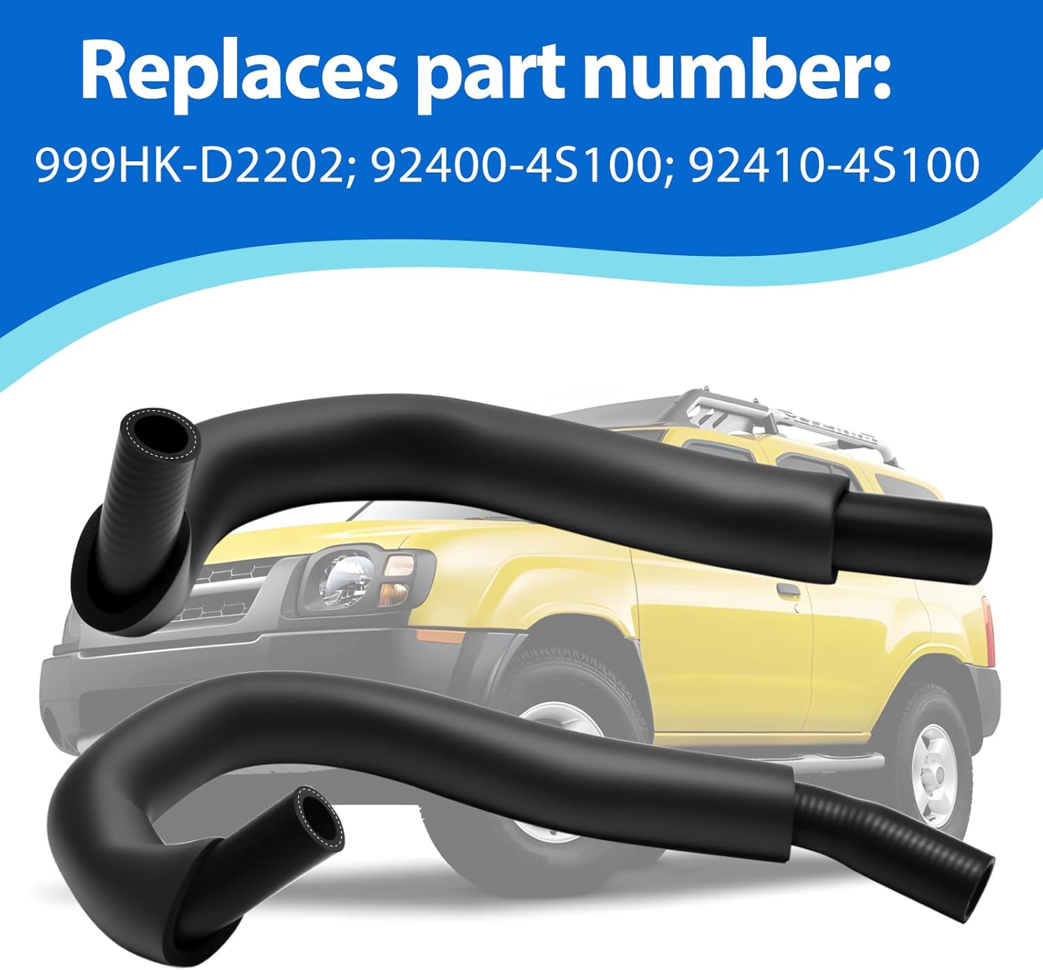 Heater Hose Kit Fits for 1998-2004 Nissan Frontier 2000-2004 Xterra Replace 999HK-D2202 92400-4S100 92410-4S100