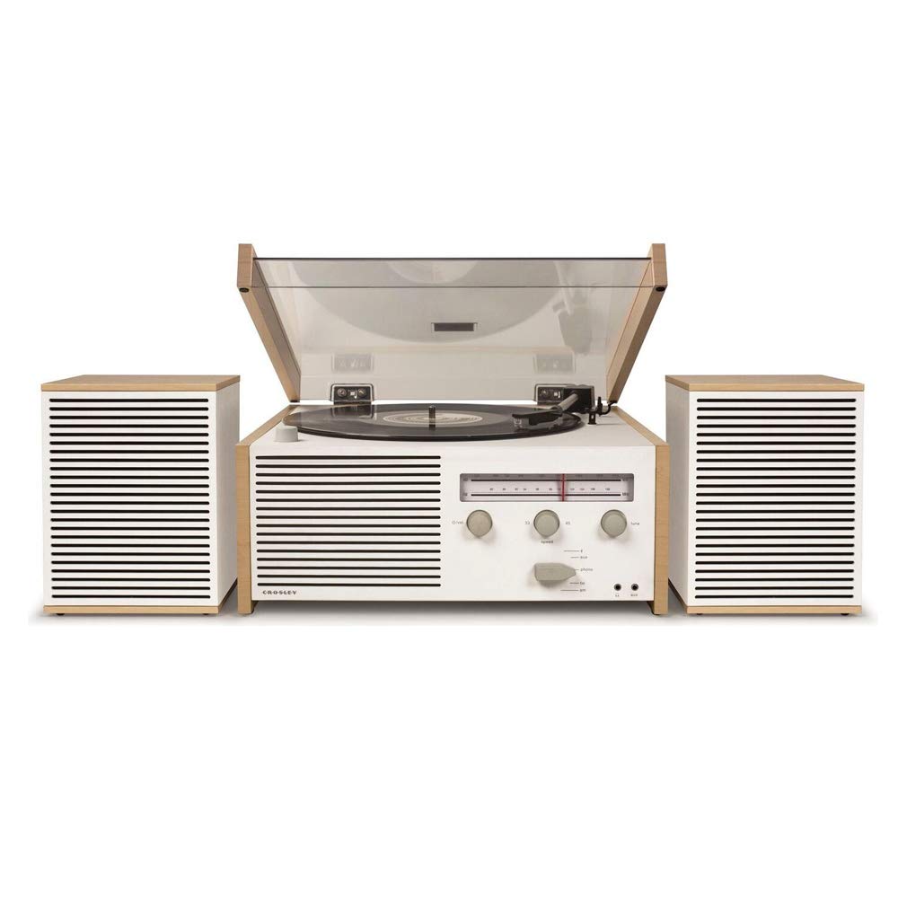Switch II Belt-Drive Turntable with Bluetooth, AM/FM Radio, Aux-in, and Speakers
