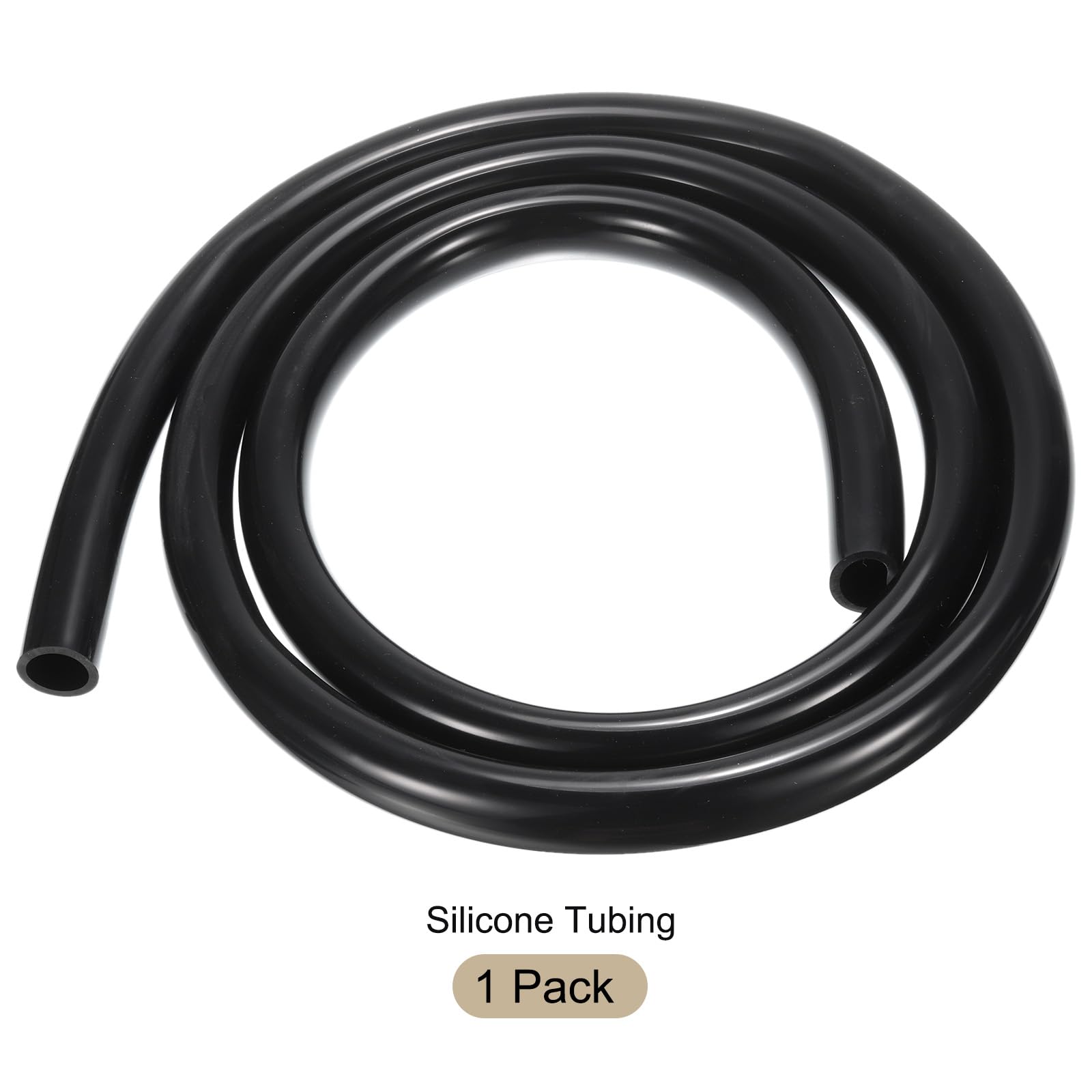 5 Meter Silikonschlauch 19mm ID x 25.4mm OD für Pumpen Schwarz | Lebensmittelecht, Kondensatschlauch, Transparenter Wasserleitung, Siphons Entwässerung Bewässerung