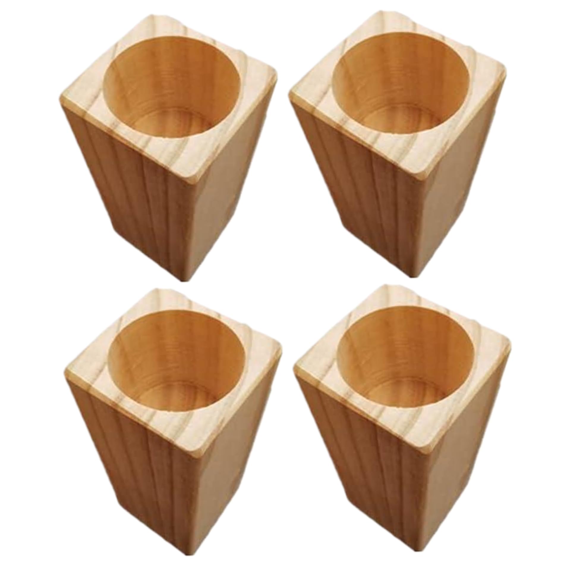 Jambe de table stable en bois de qualité supérieure avec double insert de sécurité