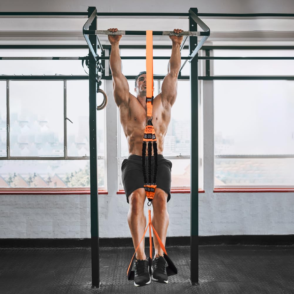 Set di 3 fasce di supporto per trazioni regolabili, fasce di resistenza per trazioni per allenamento della forza, fasce di assistenza per trazioni per casa, palestra, attività all'aperto, ufficio
