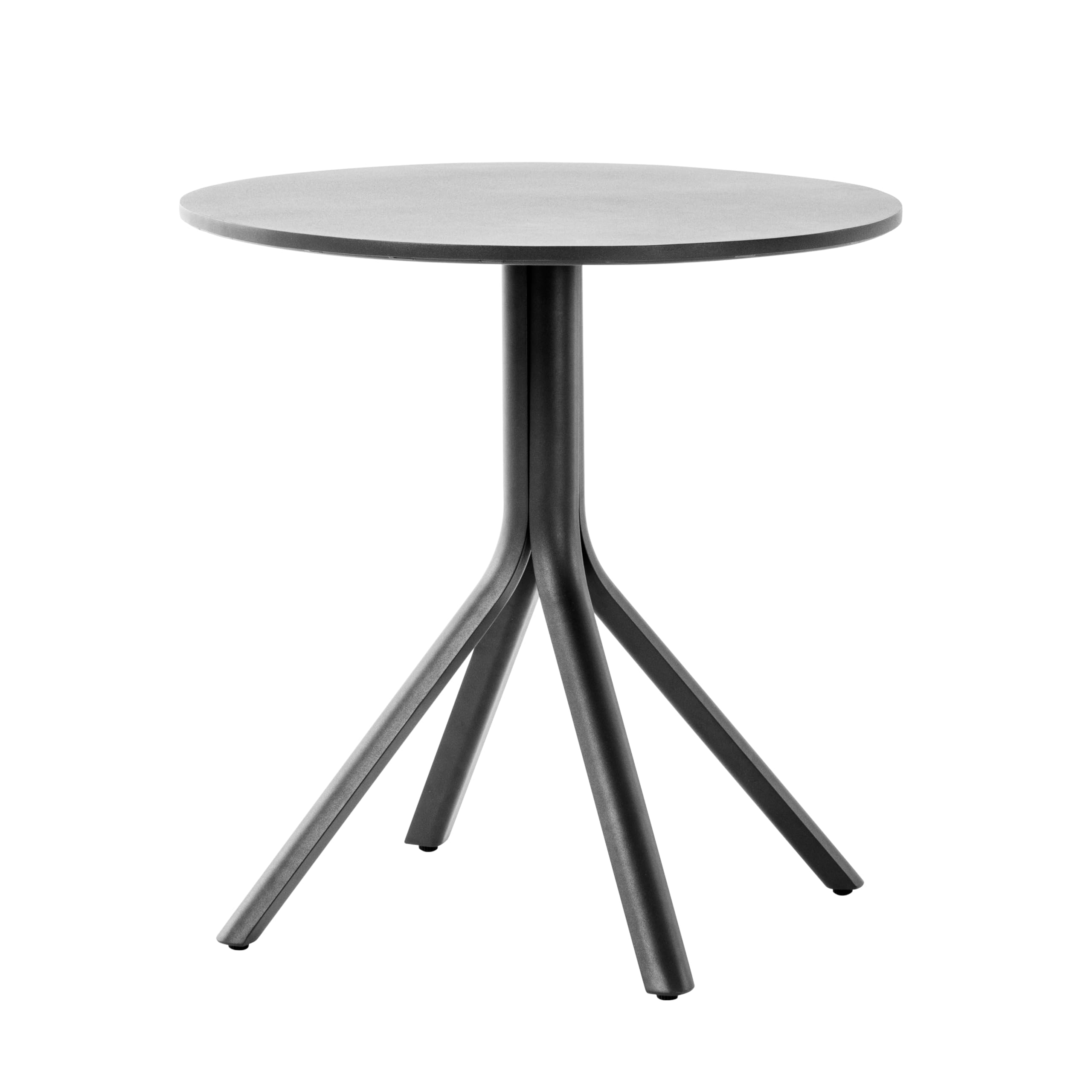 METRO Professional Mesa de Bar Soto, Aluminio, Ø 70 x 72 cm, Mesa de Exterior Redonda, Ideal para Terraza y Jardín, Gris Oscuro