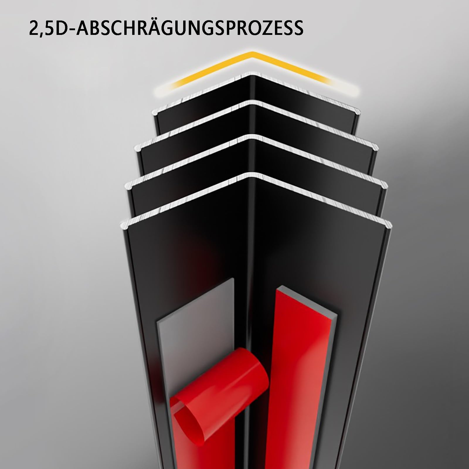 Protezione Angolare Autoadesiva 120CM 2 Pezzi Per Bordi, Profilo Di Protezione Angolare Per Pareti In Legno/Piastrellate, Sicurezza Bambini, Striscia Angolare(Sternenhimmelgrau,Breite: 25 mm)