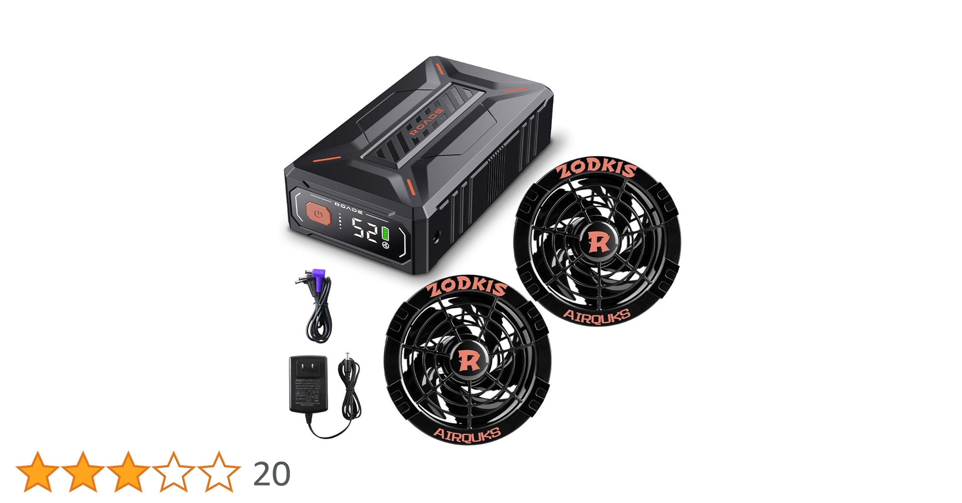 Amazon.co.jp: 【2025モデル 業界最強52V】40500mAh ファン