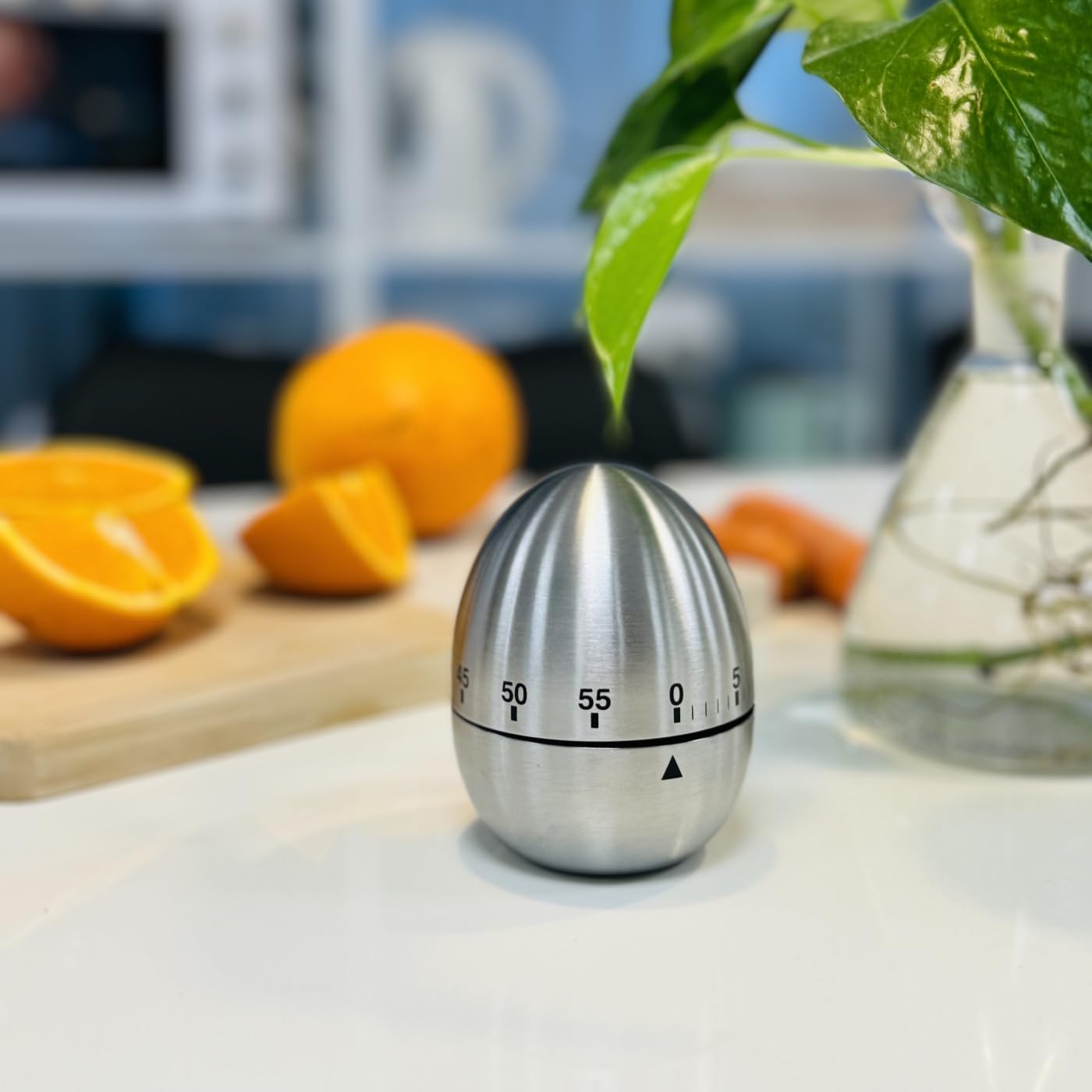 Timer Da Cucina Meccanico A Forma Di Uovo - 60 Minuti, Senza Batteria, Colorato - Foto 5