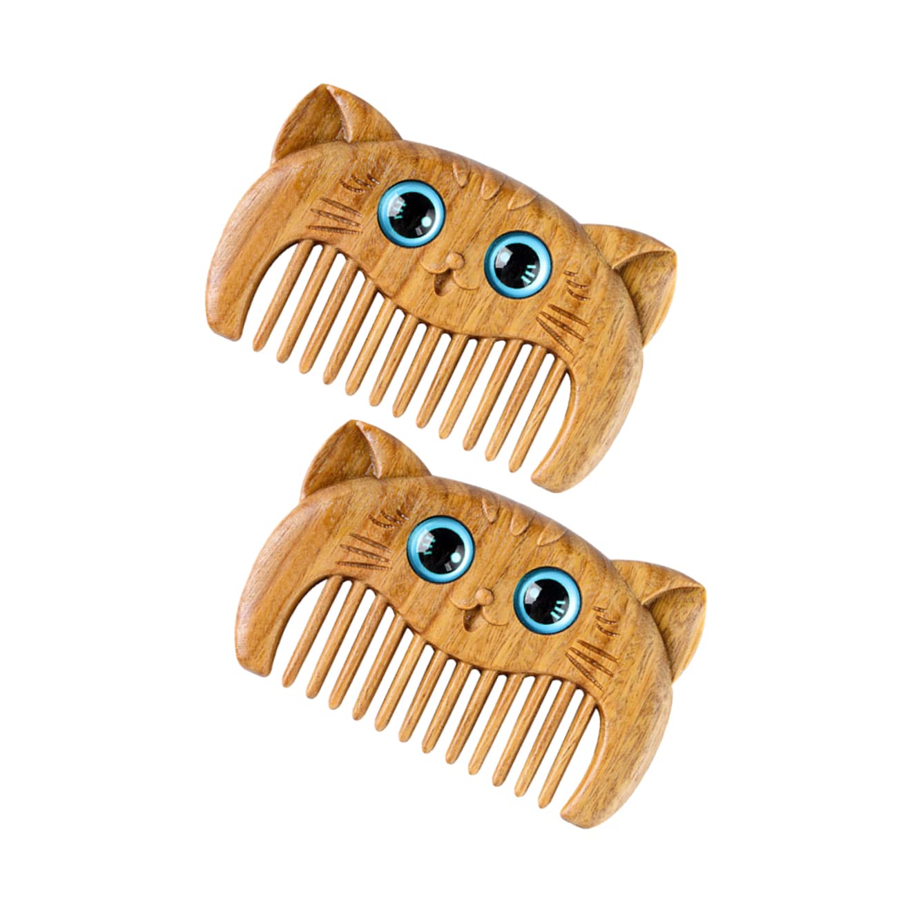 pettini per Capelli， 2pcs Carved Wooden Comb Style Comb Wooden Detangling Combs Hairbrush for Women Hairdressing Comb Portable Travel Comb Straightening Comb