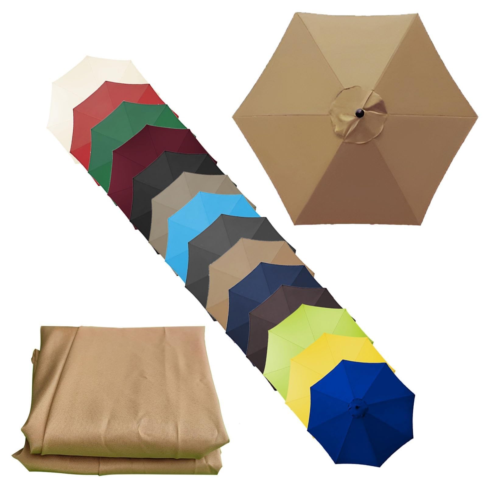 Replacement Canopy Patio Umbrella - Umbrella Canopy Cloth Replacement Top Canopy for Umbrella
