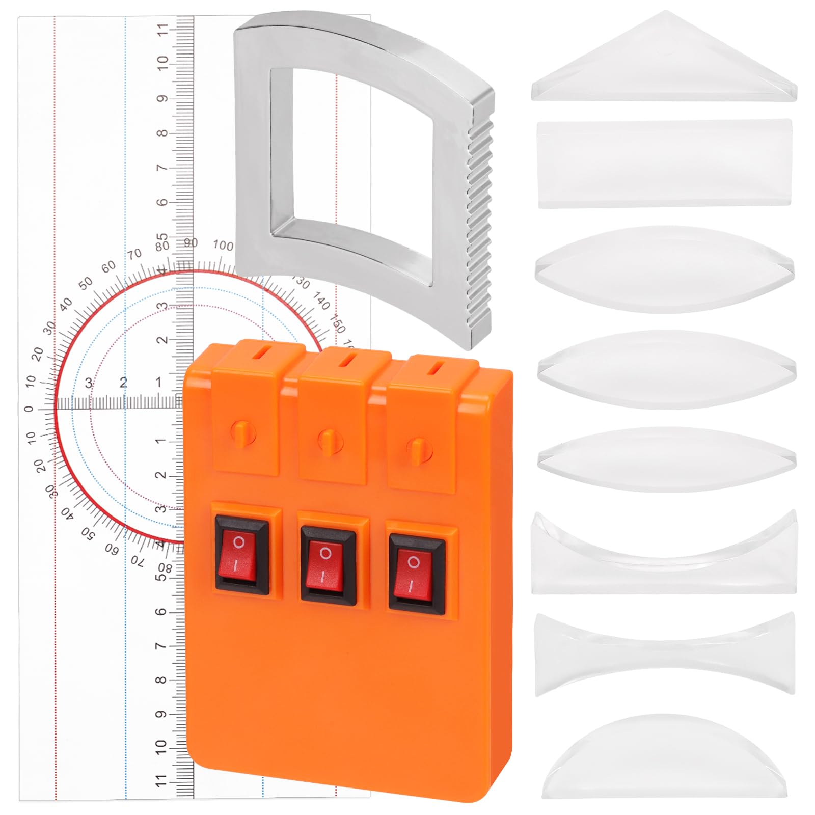 Keadic 10 Stck Physik Optik Experiment Set Konvexe Linse Triple Laser  Reflektor Brechung Spiegel Dial lineare Lichtquelle pdagogische  Demonstration Wissenschaft Kits fr Studenten Lehrer: Amazon.de: Brobedarf  & Schreibwaren
