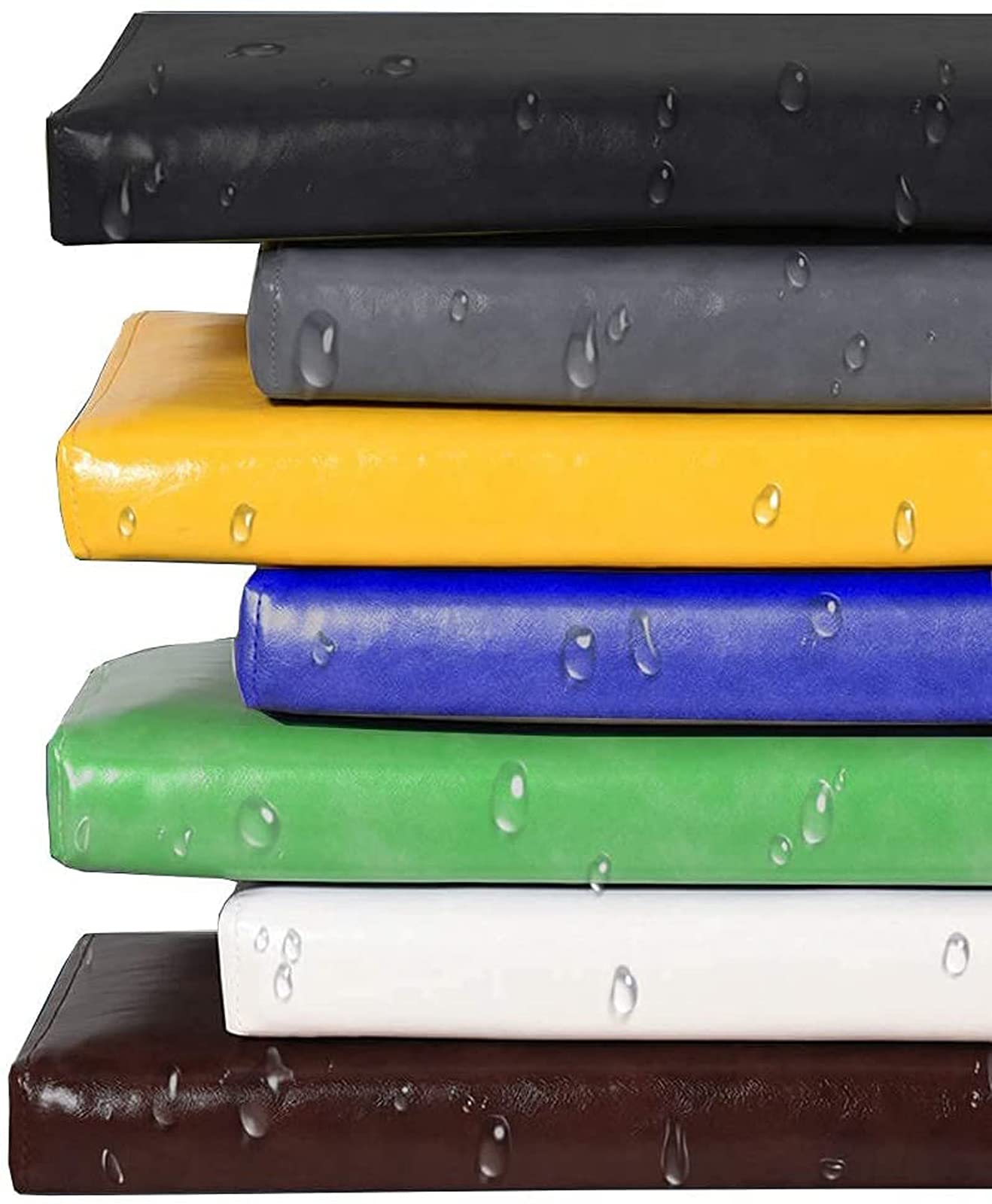 AORUIOutdoor Bench Cushion for Garden Patio, PU Leather Chair Cushion Removable Soft Swing Chair Seat Pad Indoor Furniture Bench Seat Pad, Gray, 80x30cm