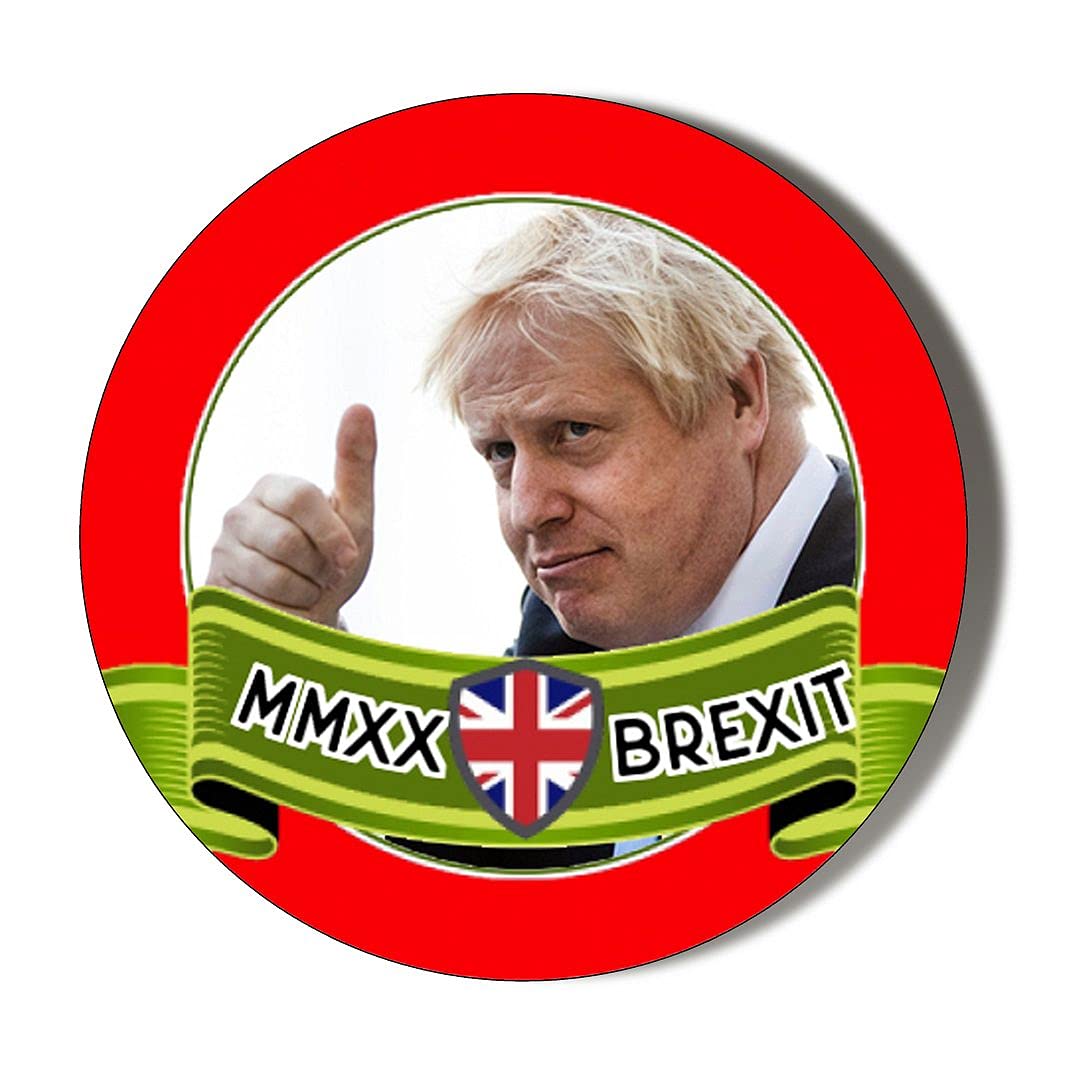 Gift Insanity Multi Boris Johnson Thumbs Up Brexit - Red 10 X 56Mm Vinyl Stickers Pack Of 10