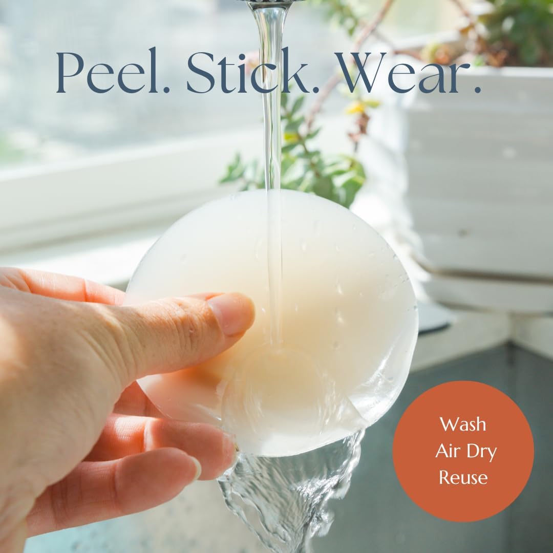 POPPY Nipple Covers | Pasties | Nipple Coverage for Women | Sticky bra | Adhesive bra | Strapless bra | Reusable | 1 pair - Image 3