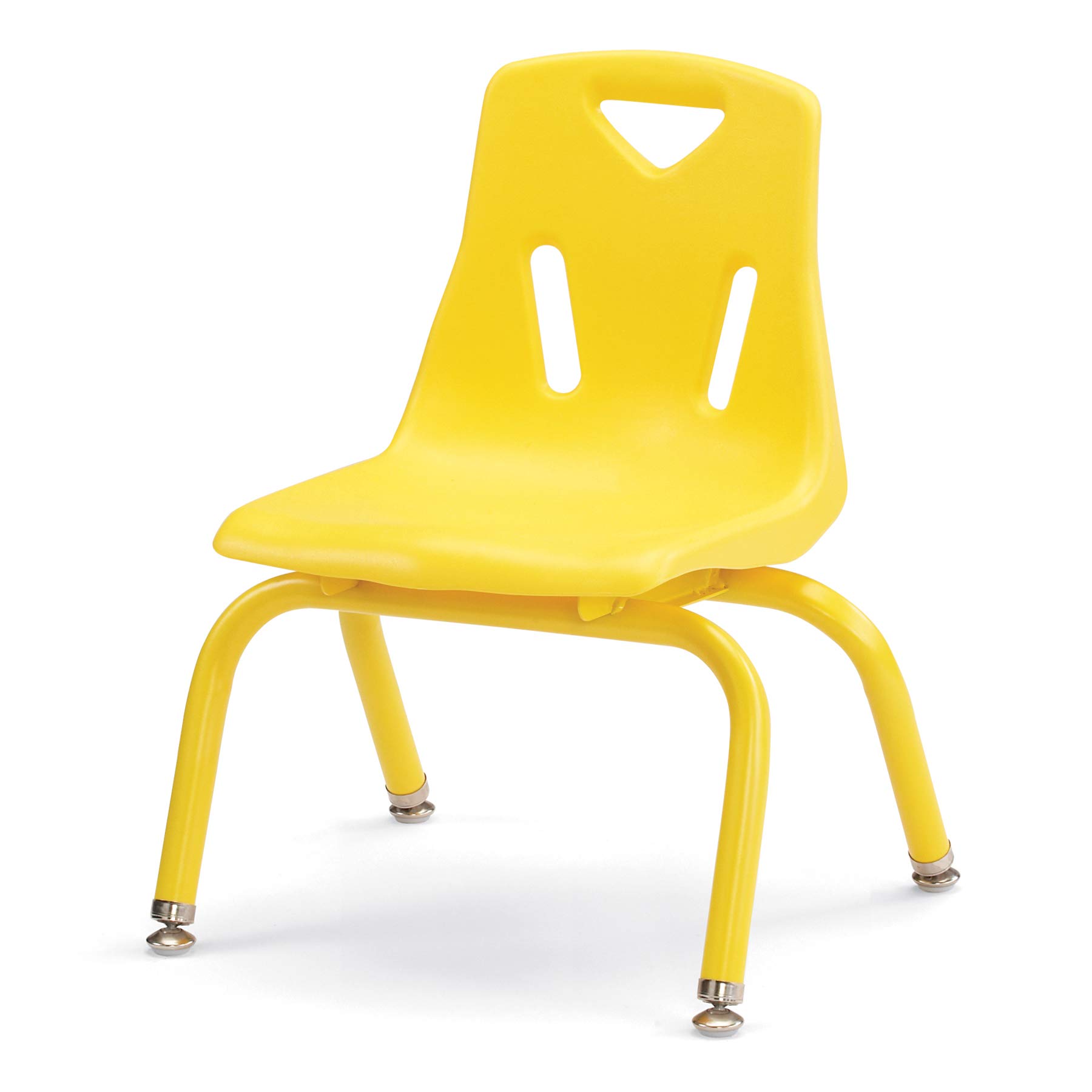 Berries Jonti-Craft 8120JC1007 Stacking Chair with Powder-Coated Legs, 10" Height, Yellow