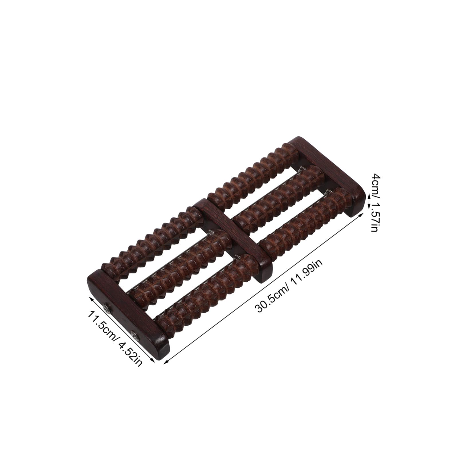 Rodillo Masajeador de Pies de Madera Portátil Masaje Manual para Talones Herramienta de Acupresión para Adultos Relajación Muscular y Circulación Sanguínea Casa y Oficina