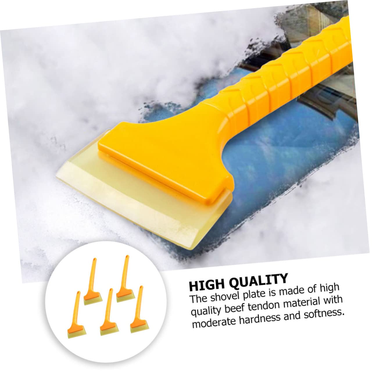 ULTECHNOVO 15piezas Pala De Nieve y Cepillo De Hielo Herramienta Multiusos para Limpieza De Automóviles y Hogar para Eliminar Nieve y Hielo Invierno