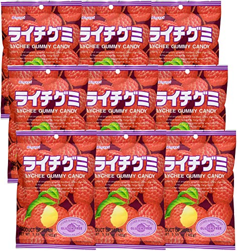Kasugai Lychee Gummy Candy 3.59Oz (9 Pack) #TOP17