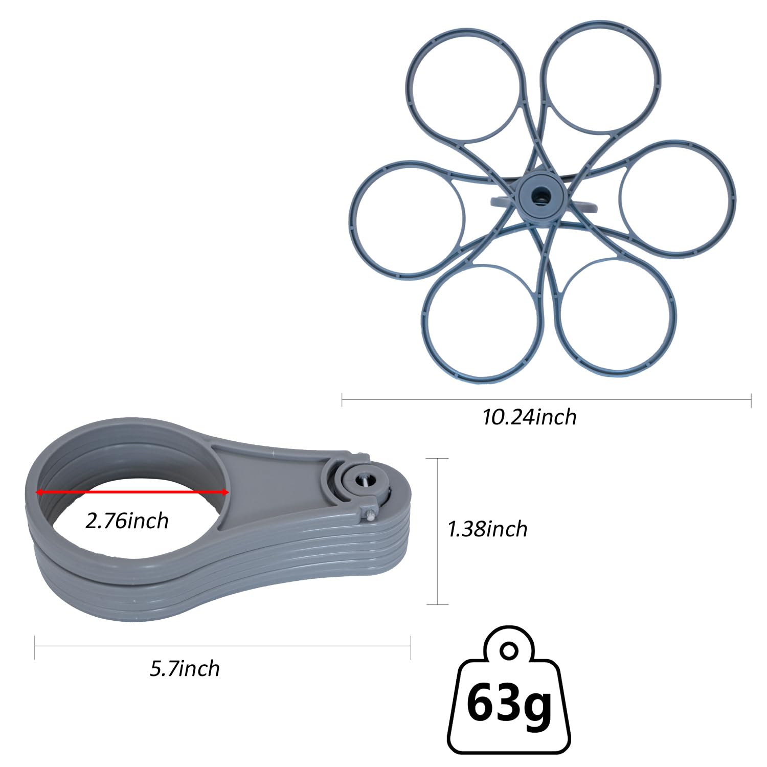 Foldable Coffee Cup Holder for Car & Travel,Portable 6 Cup Reusable Drink Carrier with Handle,Lightweight Beer Take Out for Camping,Office,Picnic,Pocket Size,Red