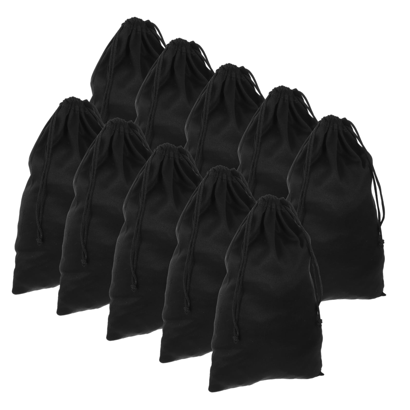 10pièces Pochette Lunettes Ski Microfibre Étui Rangement Souple Antirayures avec Cordons Protection Voyage pour Masques Et Lentilles