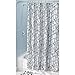 InterDesign Abstract Fabric Shower Curtain, 72" x 84", Black/White