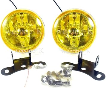 K1AutoParts DLAA H3 12 V 55 W 3.5 "ضباب أصفر ضوء مصباح للسيارة العالمية & شاحنة