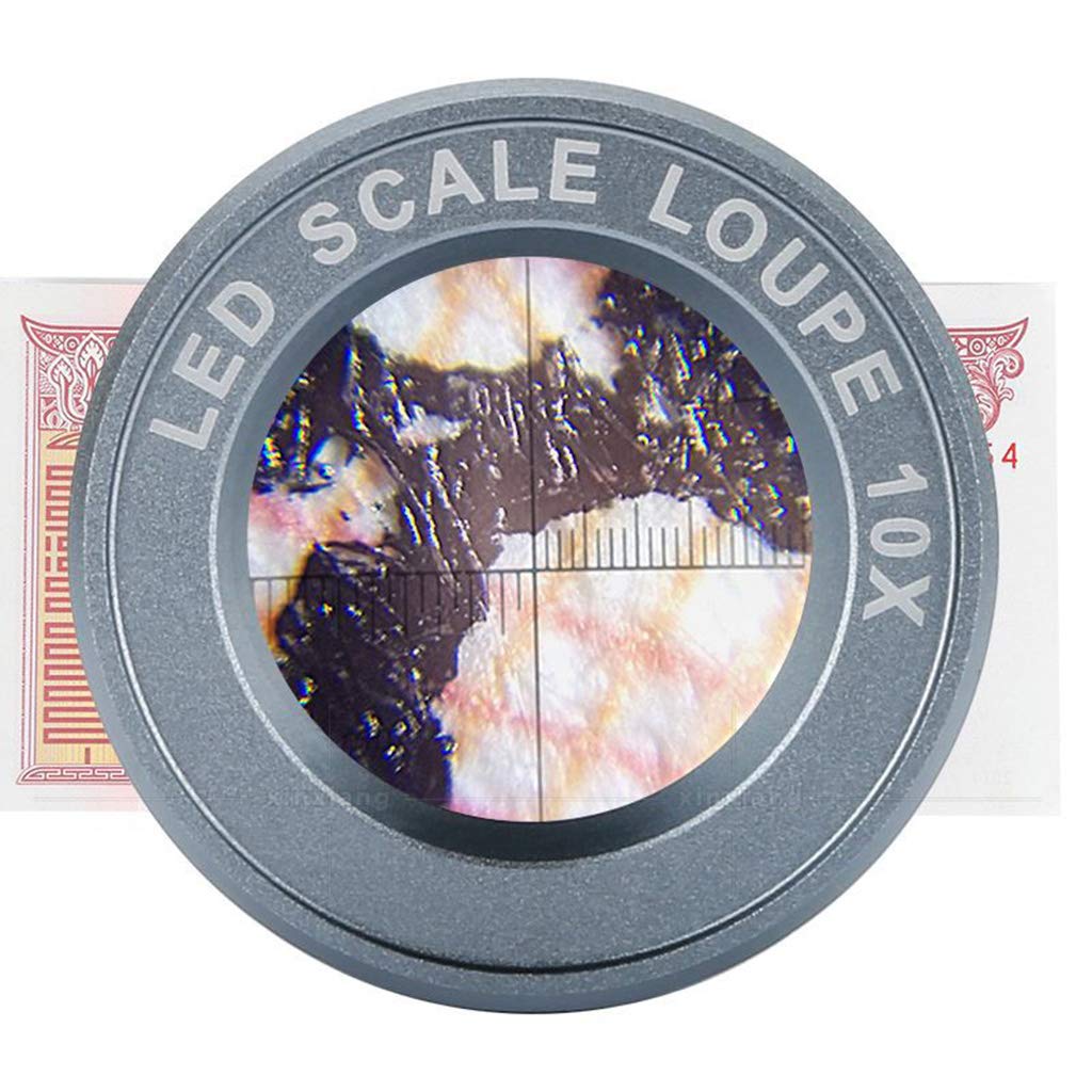 Magnifier LED Scale USB Charging Pocket Glass Fit for Reading Map Inspection Stamp Senior Child